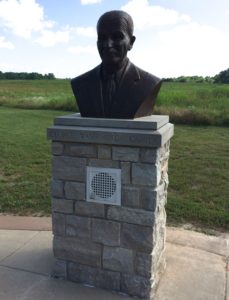 Bust with speaker