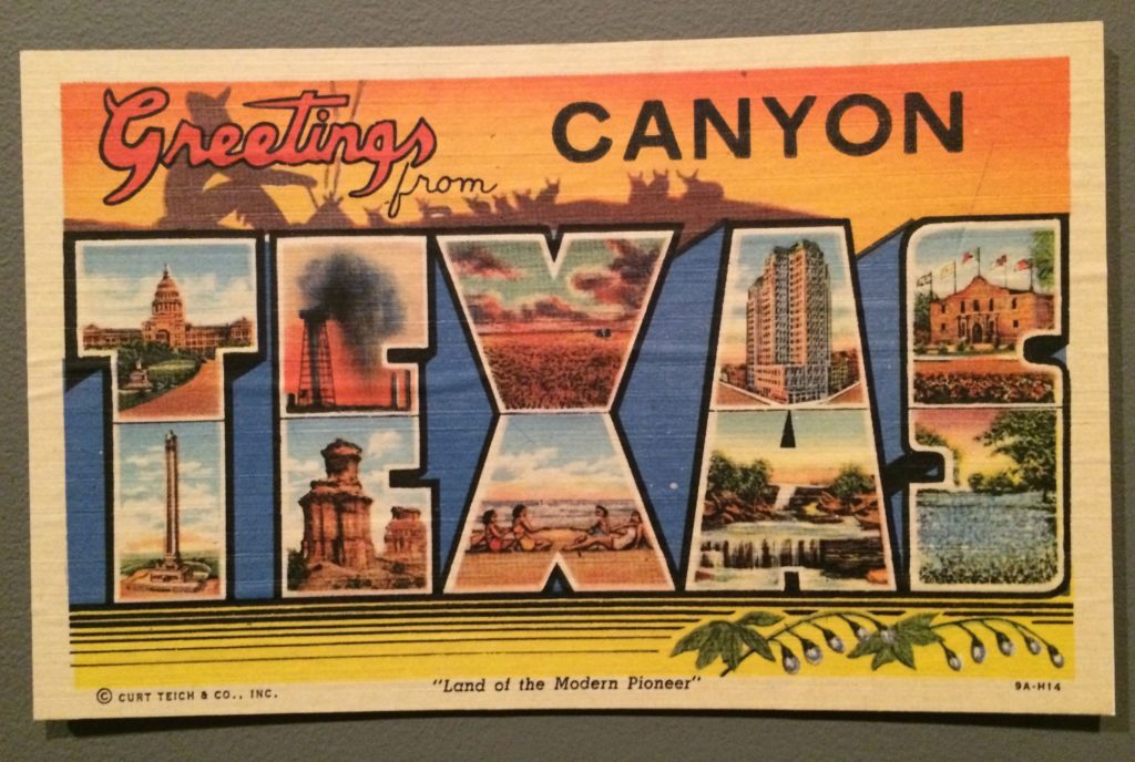 Canyon TX postcard