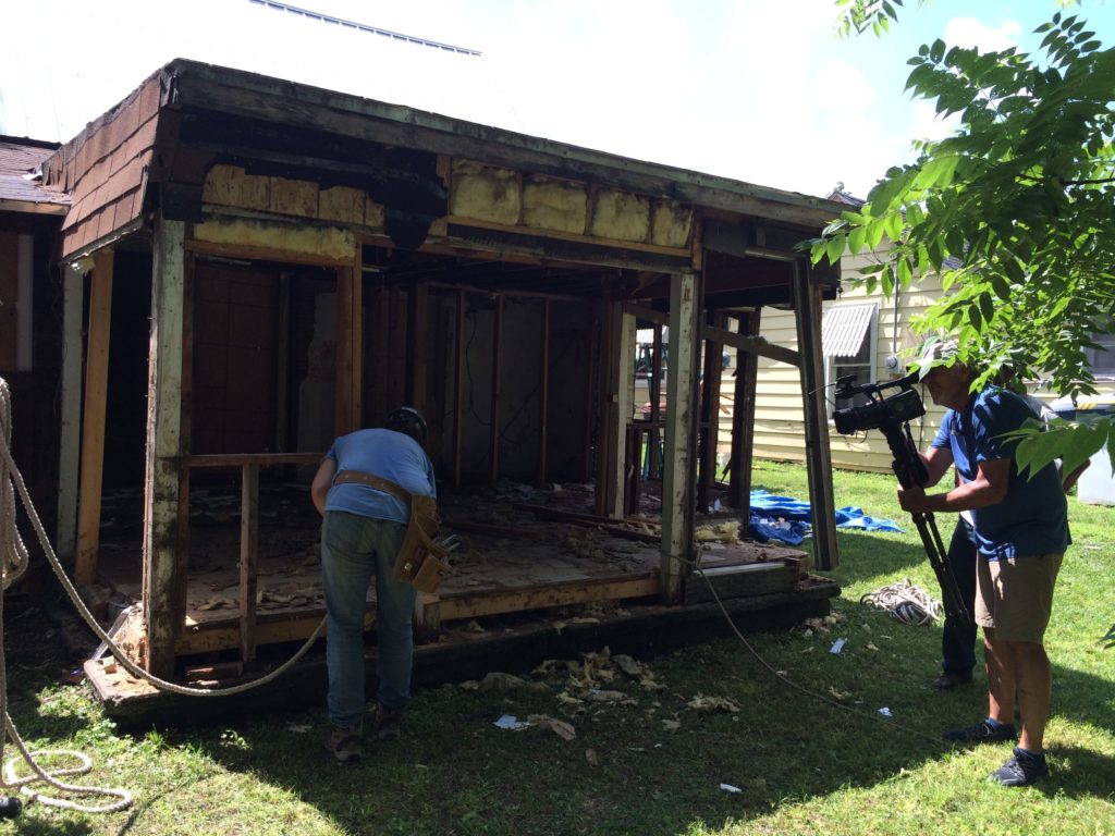 Getting ready to pull the additions down