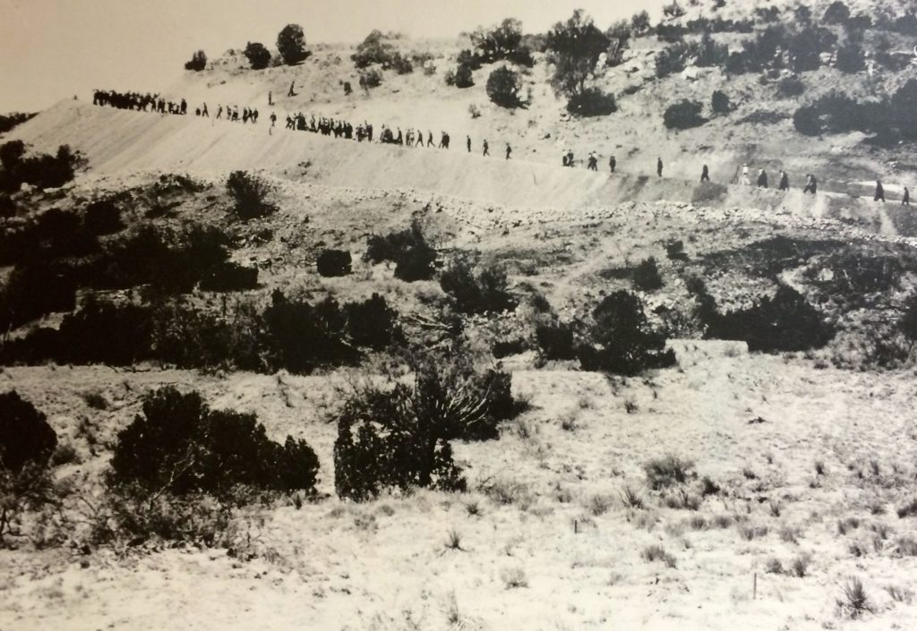 building the road into the canyon CCC