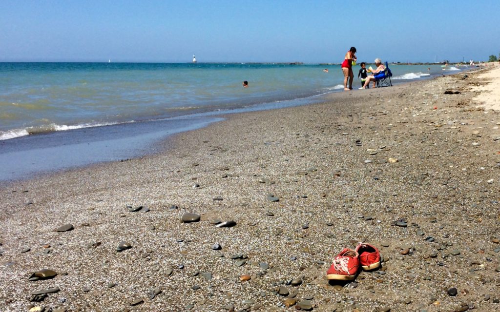 shoes by the shore