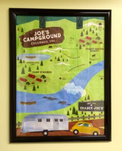 Framed bag from Trader Joe's