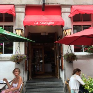La Sauvagine restaurant for lunch