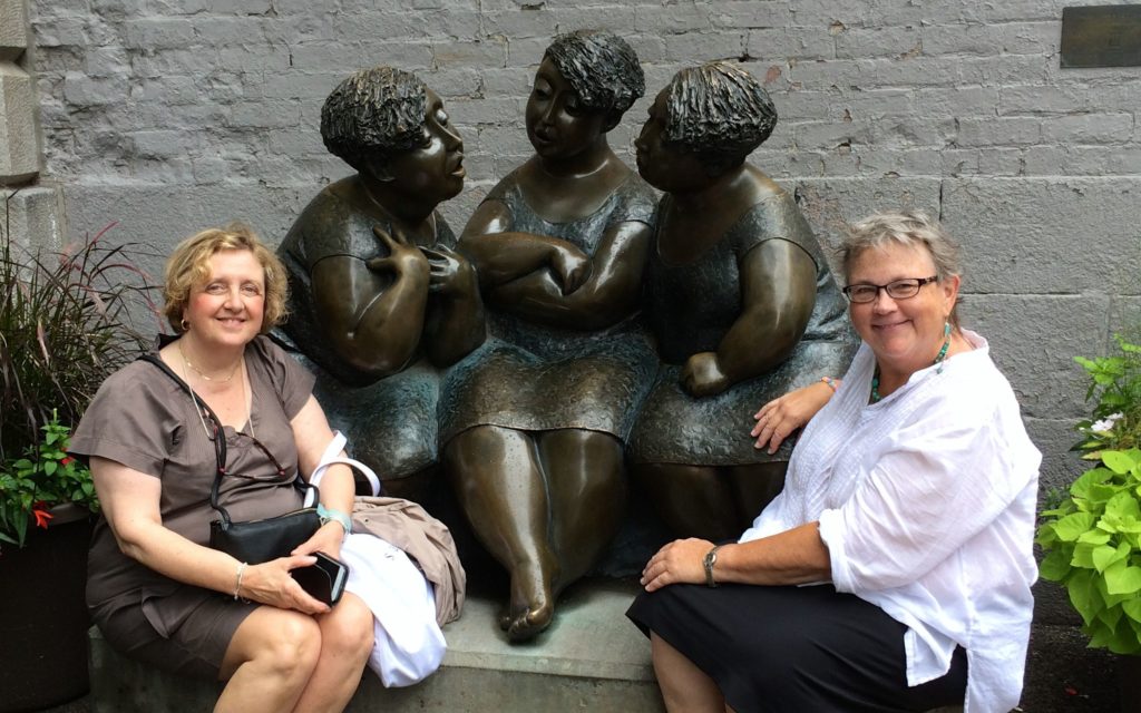 Mary me and the statue