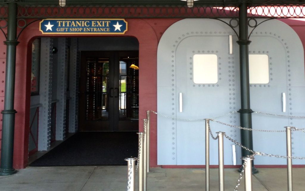 Titanic Exit and gift shop