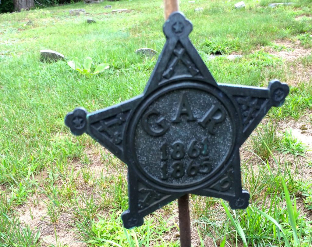 civil war flag holder